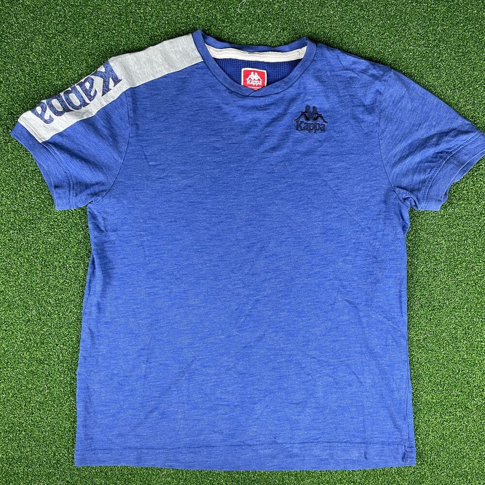 Vintage Kappa Mens Blue Short Sleeve Embroidered Logo T-Shirt Sz M